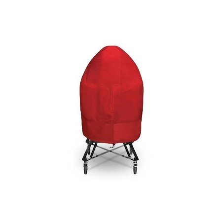 Eevelle Meridian Komado Ceramic Grill Cover, Red, 22 in L x 22 in W x 40 in H MDBCGL-RED